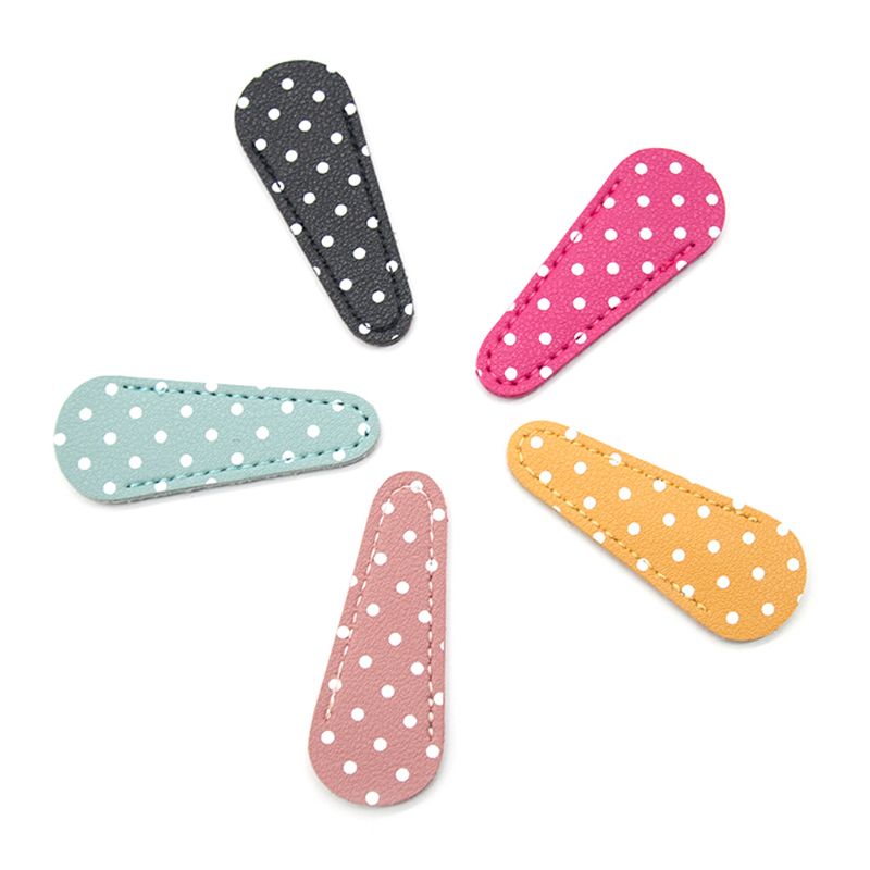 Funda para tijera bordada de cuero PU, funda para tijera de peluquería y barbería