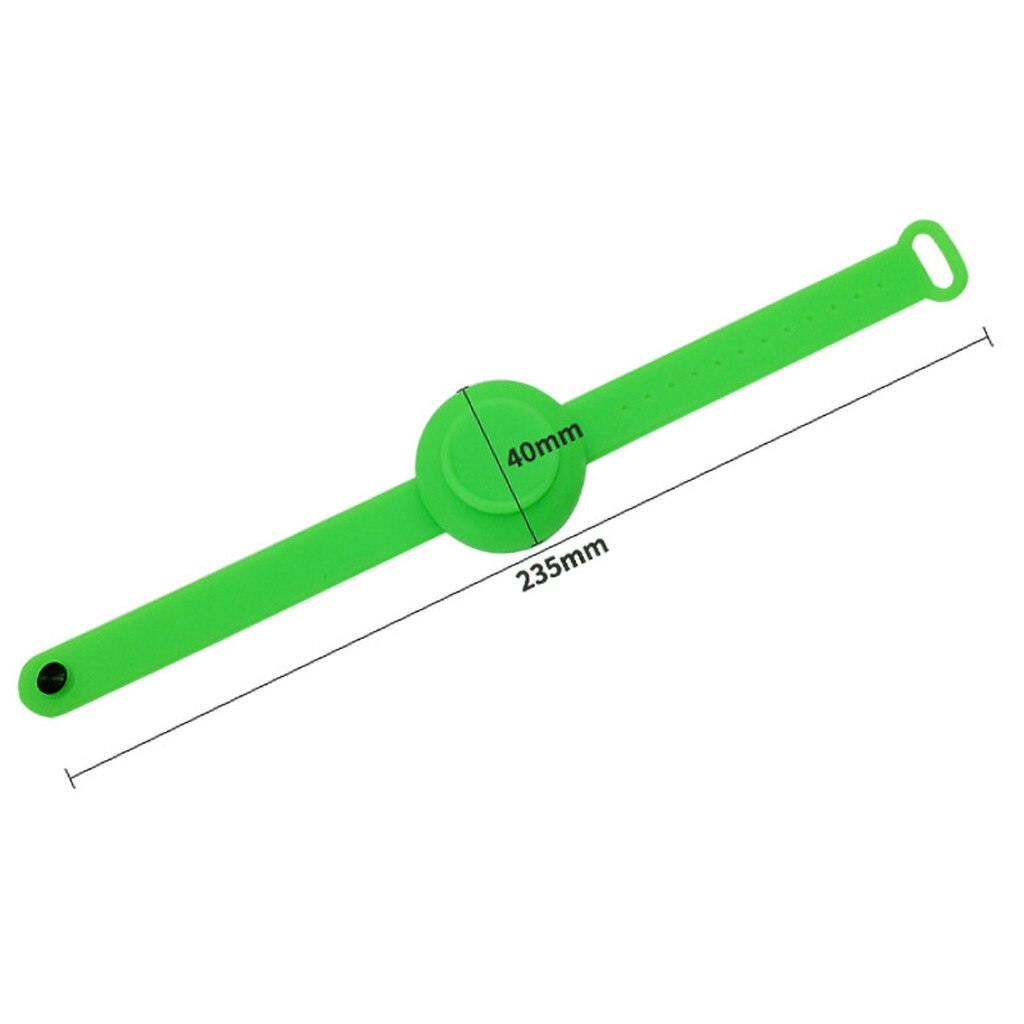 6 unidades de desinfectante líquido para manos para niños y adultos, subpaquete de silicona, pulsera, pulsera, dispensador de mano, banda de muñeca portátil