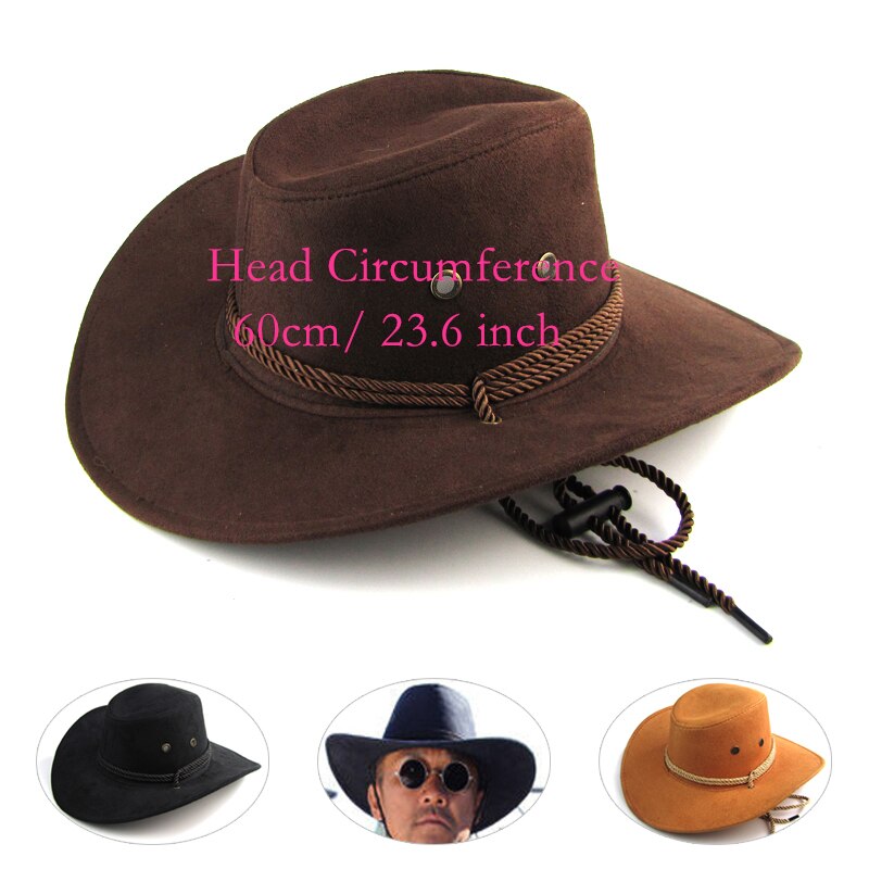 Heren dames 3 kleuren grote rand hoed cowboyhoed voor heren hoeden outdoor hoed sunbonnet casual herenhoed