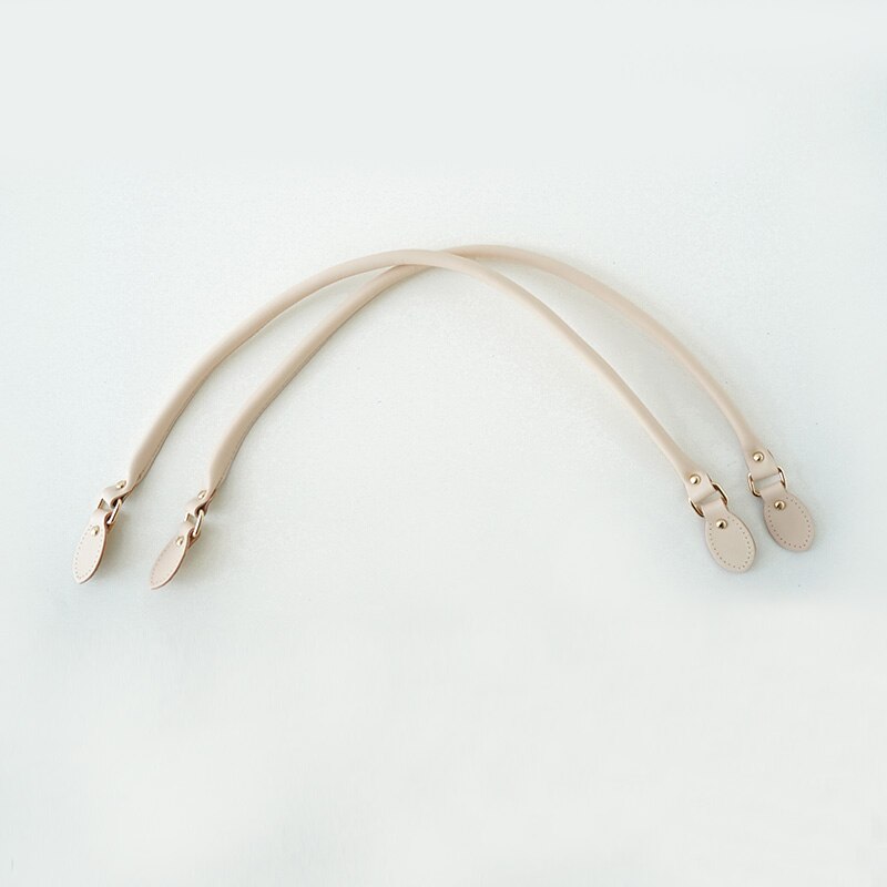 2 Stks/set Lederen Handvat Vrouwen Schoudertas Riem Diy Vervanging Accessoires Handtas Handvat Strap Band Tas Riem: beige