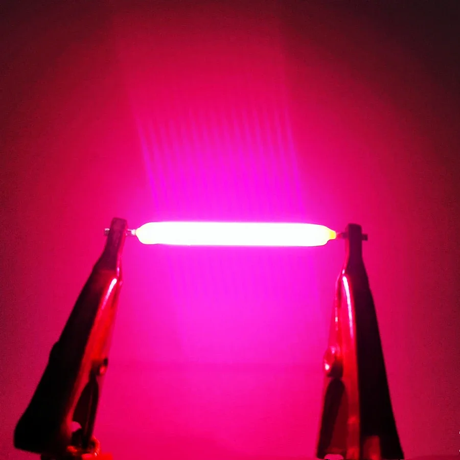10 Uds. De bombillas Edison de filamento LED COB de 3V, piezas de lámpara, diodos de luz incandescentes, accesorios, decoración de iluminación navideña multicolor: Rosa / 40 W