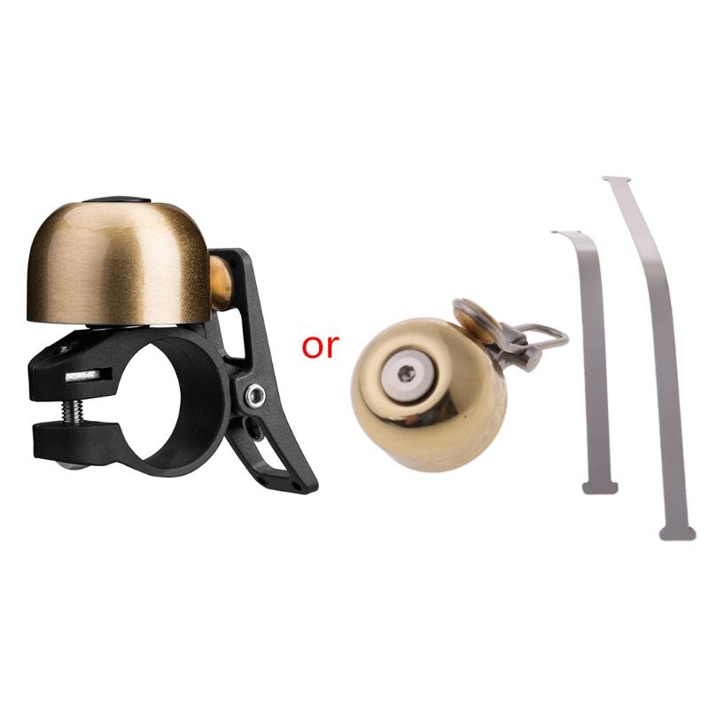Retro Mountain Bicycle Copper Bell MTB Bike Scooter Handlebar Safety Alarm Horn G92F