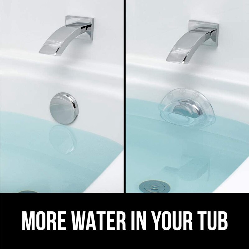 Bouchon de baignoire pour salle de bain, couvercle de vidange de débordement, joint à ventouse, bouchon de baignoire pour bain plus profond pour salle de bains