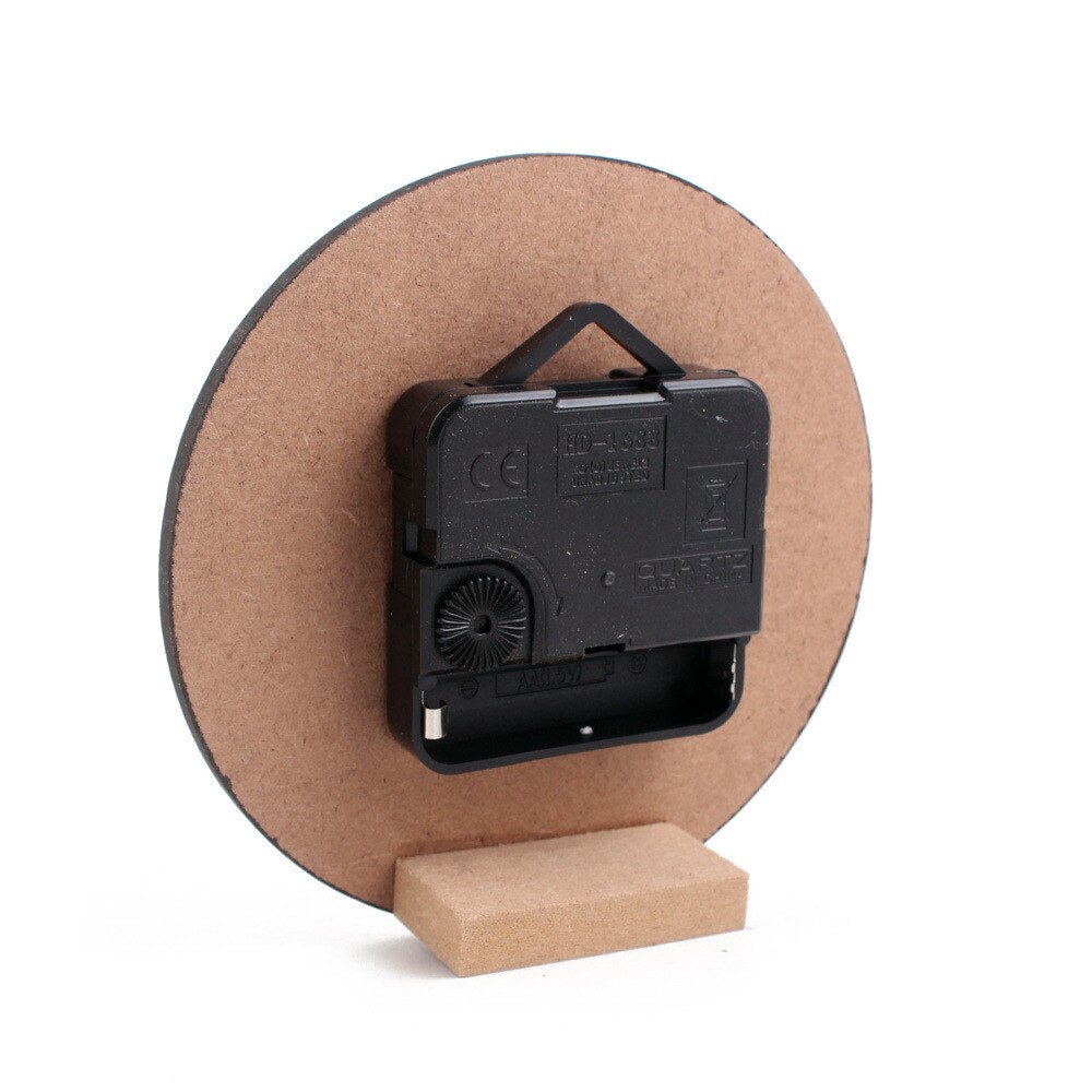 Reloj de pared de madera Estilo vintage, etiquetas acrílicas con motivos de Europa, sala de estar, hogar, cocina, oficina, suministros