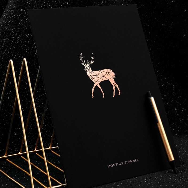 Carnet de notes planificateur jours, organiseur de journaux, carnet de notes hebdomadaire et mensuel, 365