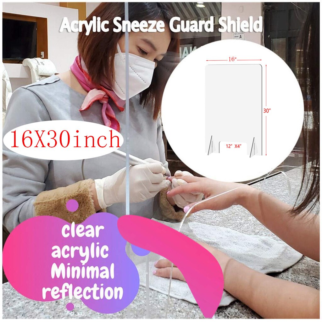 Clear Perfection Reception Side Counter Sprayed UV Cut Transparent Clear Perfection Reception Counte 16“X30“