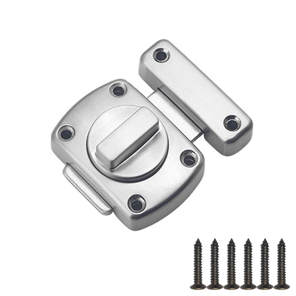 Universal Door Latch Sliding Door Lock Rotatry Switch Gate Latch Zinc Alloy Door Bolt with Mounting Screws Home Security: Ivory