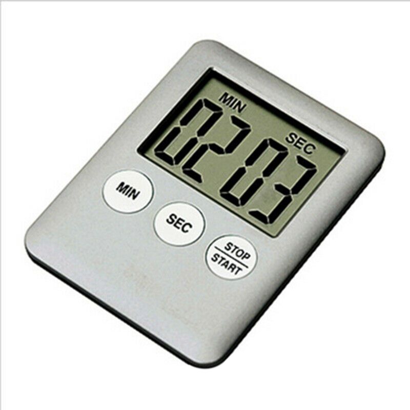 Abs høj præcis digital timer husstand timer badeværelse vægur køkken vandtæt bruser timer