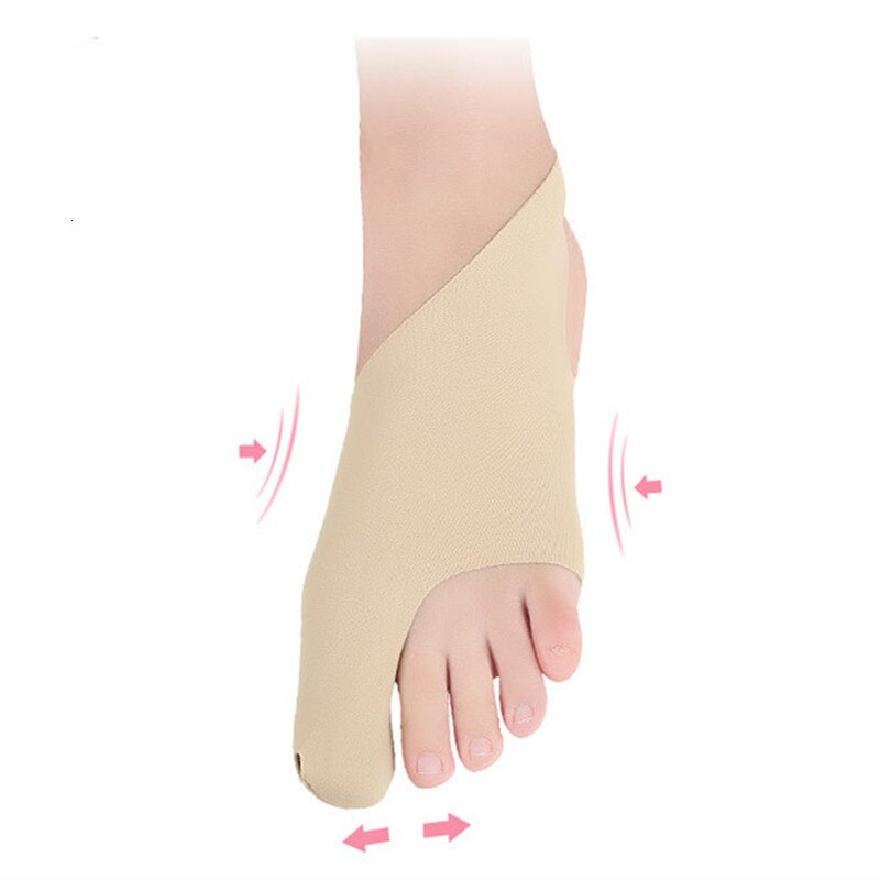 1 Pair Big Toe Bunion Splint Straightener Toes Separator Hallux Valgus Corrector For Thumb Care Protector Foot Pain Relief Pads