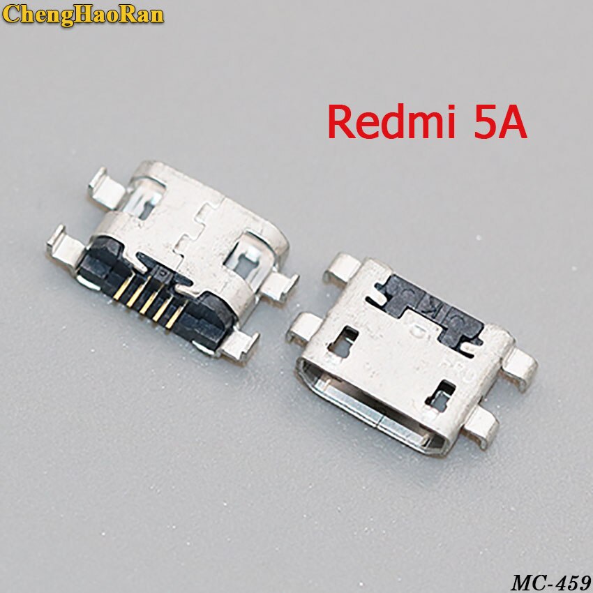 ChengHaoRan 5PCS 10PCS 5pin micro usb jack connector charging port socket female for xiaomi redmi 4A 4X 5 5A 5PLUS 6 6A 6PRO S2: Redmi 5A / 5 PCS