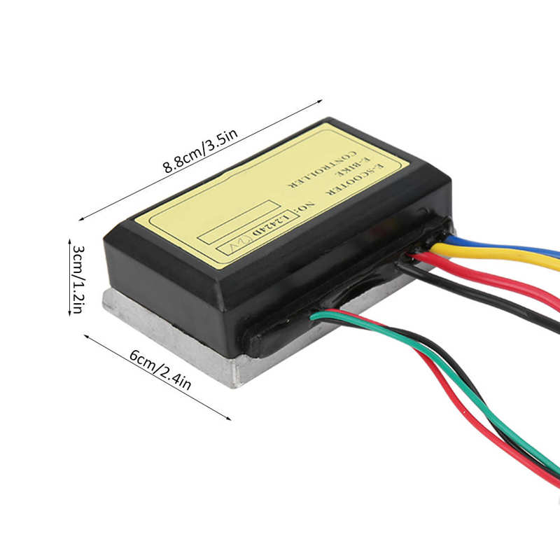 E-Bike Controller Stuur Set 12V 250W Elektrische Fiets 3-Wired Borstel Controller Extended Cable Twist throttle Stuur Set