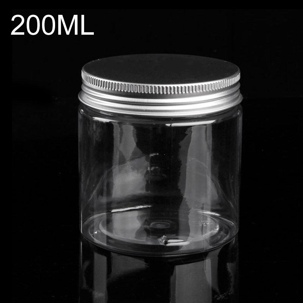 Clear Plastic Jar and Lids Empty Cosmetic Containers Makeup Box Travel Bottle 30ml 40ml 50ml 60ml 80ml 100ml 120ml 20/50/100pcs: 20pcs 200ml