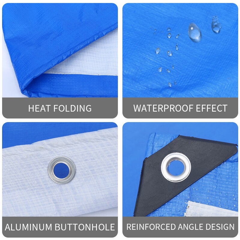 Swimming pool cover PE weave tarpaulin waterproof rain cloth dust cover round swimming pool floor cloth mat cloth 1pc