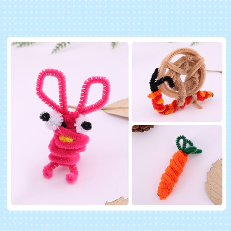 500 Pcs Colorful Pipe Cleaner DIY Craft Materials Supplies Chenille Stems Set Accessories