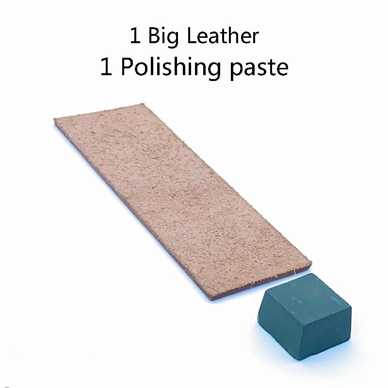 2pcs Sharpening leather Big leather article Sharpening wax fine grind grinding knife sharpening Polish belt polishing paste: 2 pcs laether