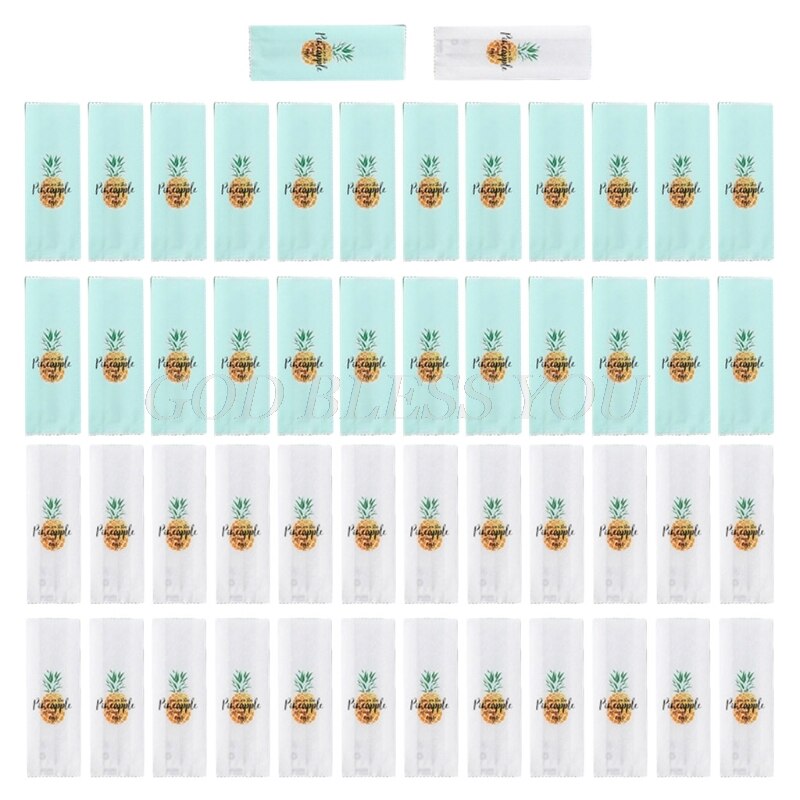 50pcs Pineapple Crisp Packaging Bags Food Baking Machine Sealing Bags Cake Biscuit Candy Packaging Bags