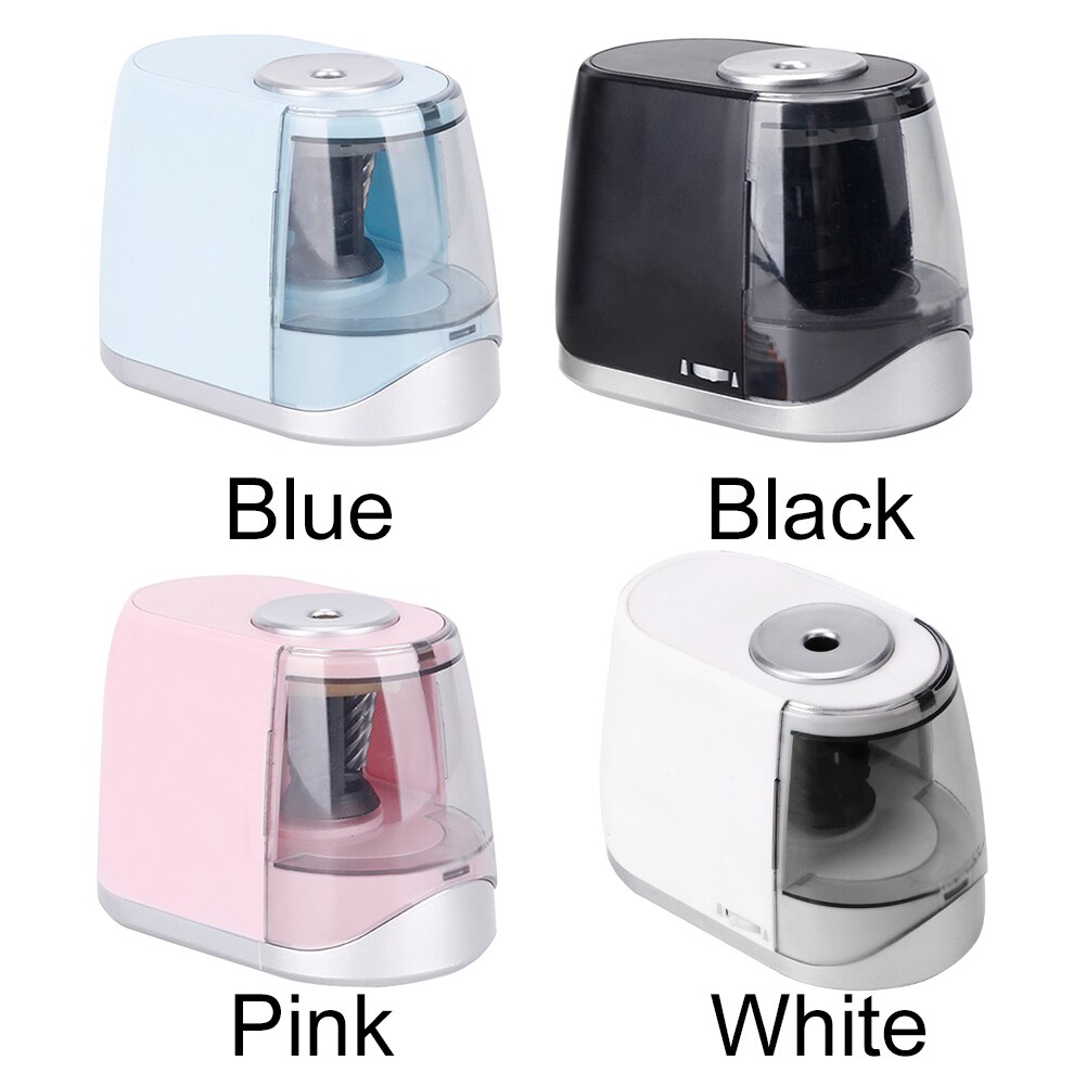 Electric Pencil Sharpener Durable Home Office Heavy Duty Portable Artists School Classroom Helical Blade Auto Stop Student Fast