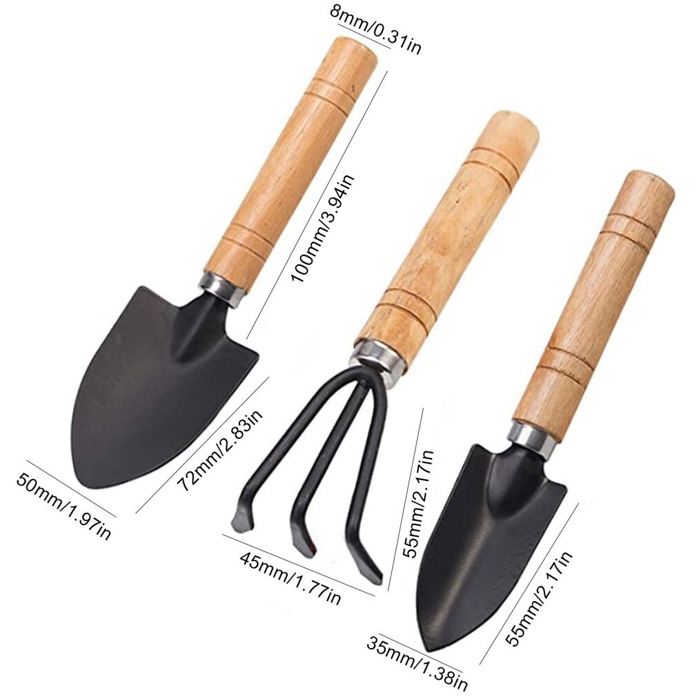 Large Three Piece Set Of Gardening Tools Family Potted Flower Gardening Tools Planting Tool Set Fine Workmanship