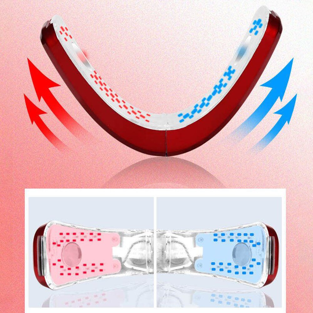 Face Chin V-Line Lift Up Belt Remote ControlLED Photon Therapy Facial Lifting EMS Facial Slimming V-Face Care Device