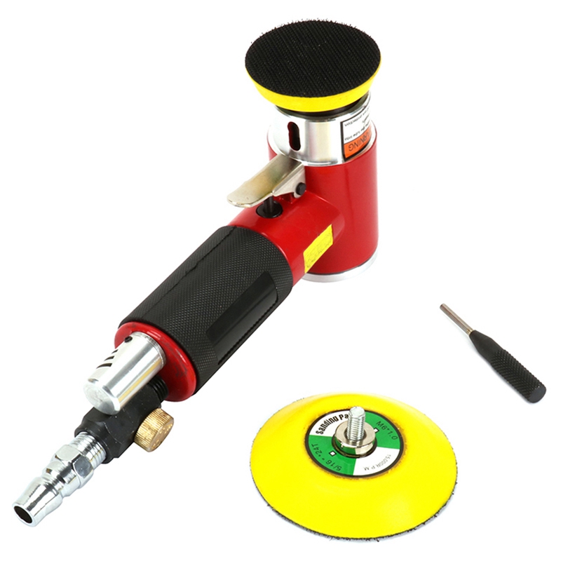 2 inch 3 inch mini luchtschuurmachine kit pad excentrisch orbitaal dubbelwerkend pneumatisch polijstmachine polijstgereedschap voor auto's