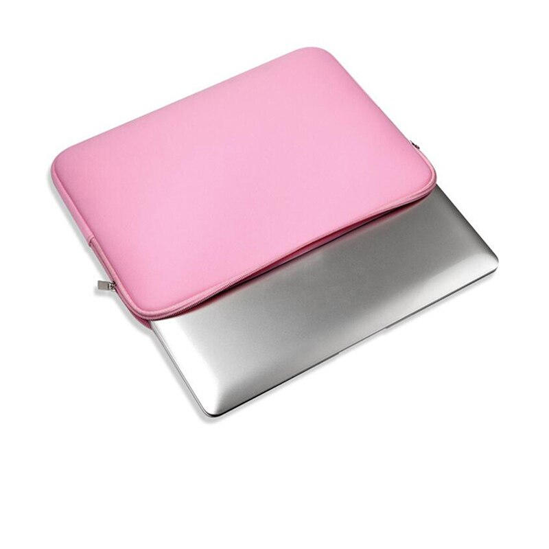Bærbar taske sleeve 13 tommer notebook sleeve taske til macbook air pro 13 vinrød lys-bkue pink laptop taske