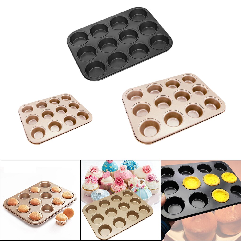 12 Holes Baking Mold DIY Chocolate Bread Pastry Cupcake Muffin Pan Making