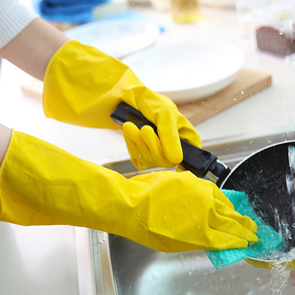 Bucato per uso domestico in reticolo di Gomma Guanti Da Cucina Lavastoviglie Pulizia Guanti Lavori Domestici Guanti di Gomma del Tendine