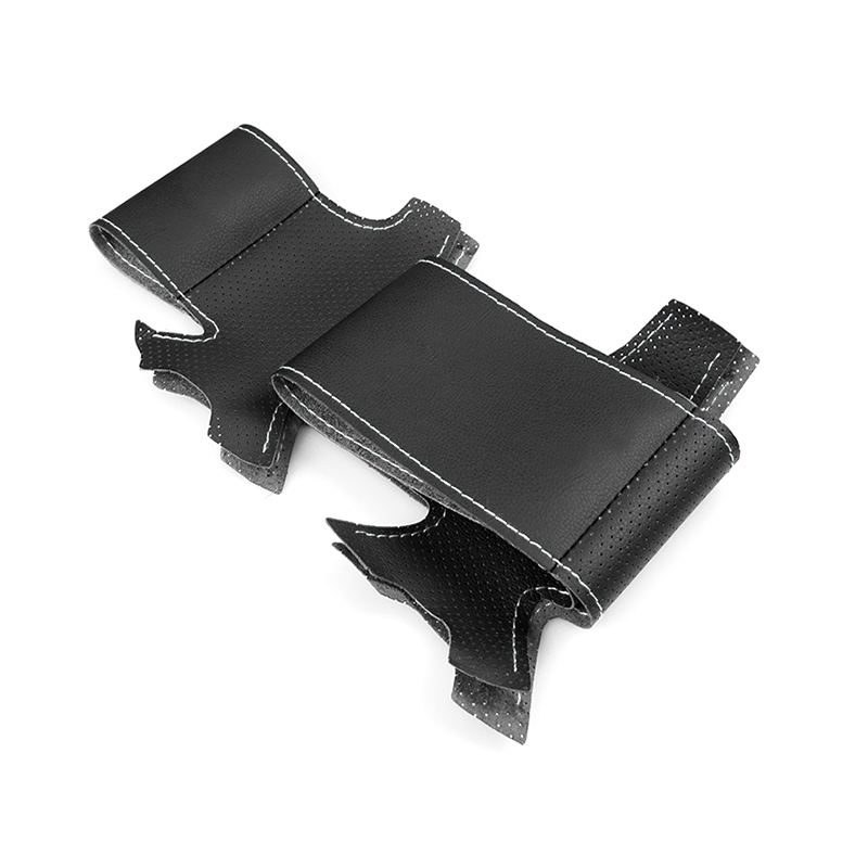 Funda de cuero perforada suave para VW Golf 4 MK4 1998-2004 Passat B5 1996-2005, cubierta de volante cosida a mano DIY, embellecedor de cuero: Multicolor