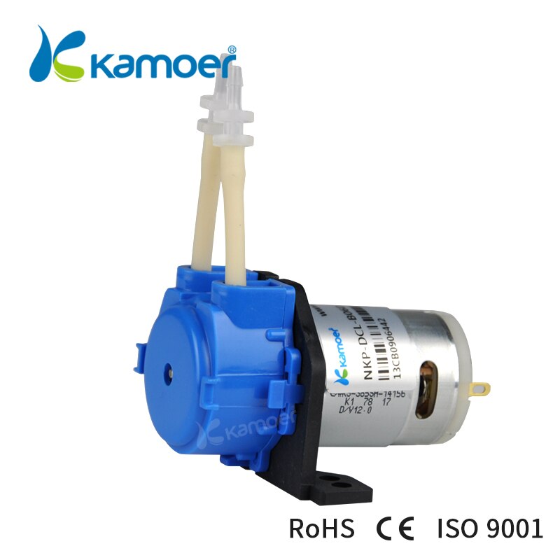 Kamoer nkp peristaltisk pumpe (mini dc vandpumpe 12v/24v,  bpt / silikoneslanger,, lige / l type)