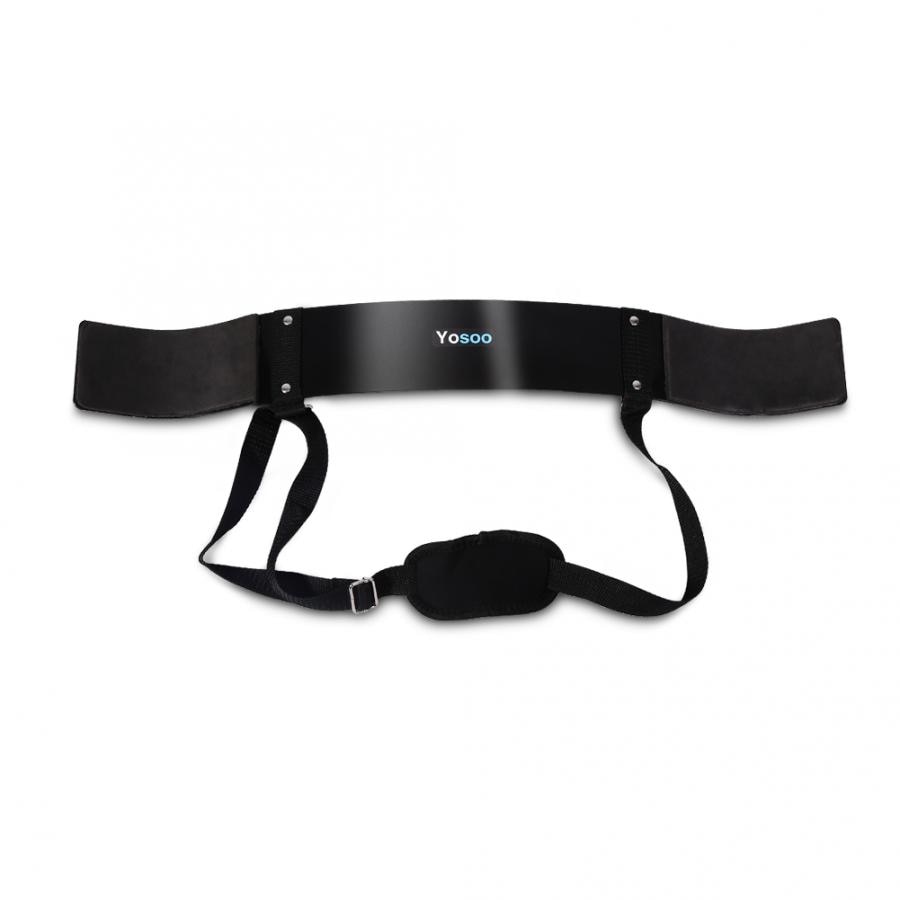 US AU DEBlack Arm Muscle Builder High Strength Spring Steel Bicep Muscle Builder 64 x 8cm Arm Muscle Builder Fitness Accessory