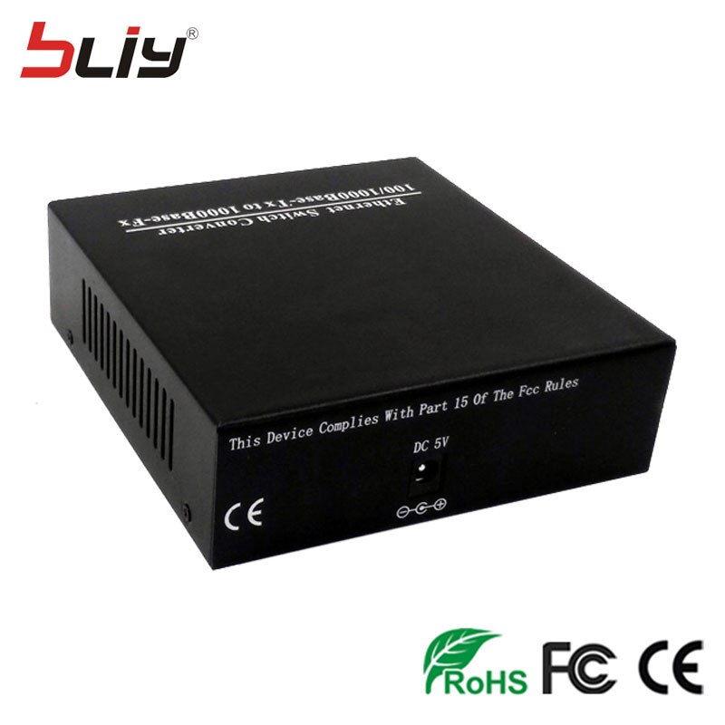 Bliy – convertisseur de média 9 ports, 1 gigabit ethernet, 8 commutateurs rj45 fibre optique, commutateur poe olt ftth epon onu, 1000Mbps