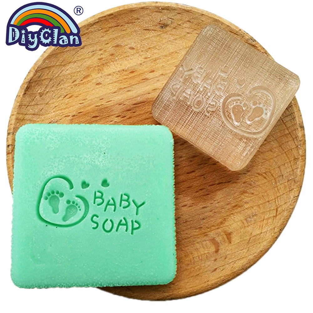 Sceau de savon pour petits pieds | Bricolage, fabrication de savon artificiel, petit pied chapitre nature pure, fait main, sceau de savon bébé, motifs personnalisés, bricolage Z0150JY