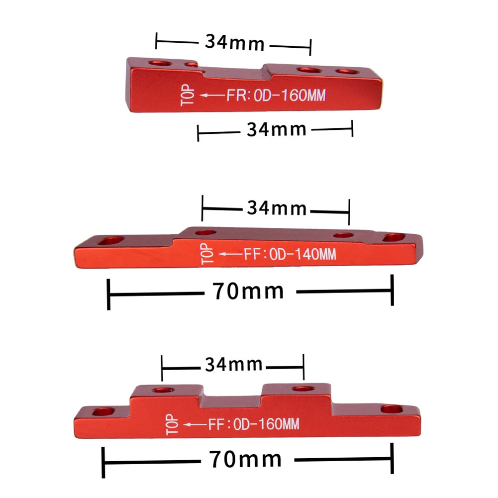 MTB Mountain Bike Ultralight Front Disc Brake Flat Mount Adapter Bracket for 140/160mm Aluminium Alloy Mount Bicycle Adaptor