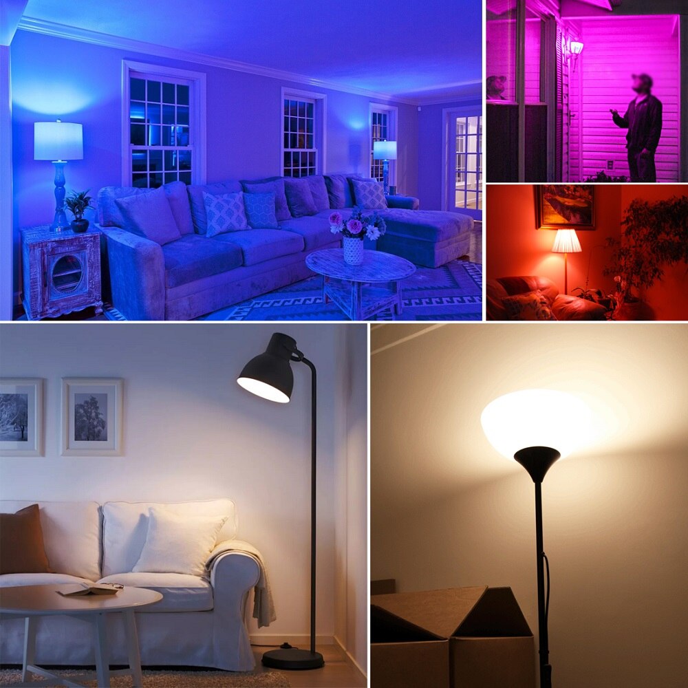 LED Smart Wireless Bluetooth Light Bulb E27 10W RGB Color Changing Lights Adjustable AC 85-265V APP Control IOS/Android Lampada