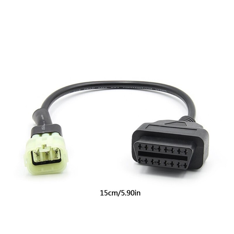 Diagnose- 6- pin-auf-obd 2 16 pin-adapterkabel, motorrad-fehlererkennungsstecker, passend für kawasaki 6p