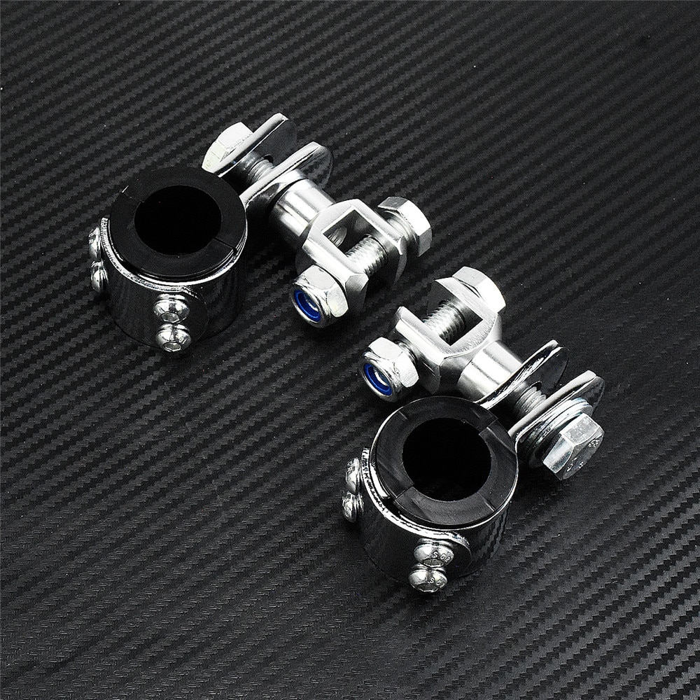 Motorcycle 32mm Highway Guard Footrest Foot Peg Mount Clamp kit Bracket Chrome For Harley Touring Dyna Softail Sportster XL