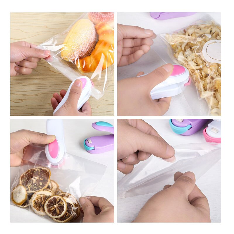 Mini Package Sealer Packing Machine for Food Processor Packaging Sealant Package Sealers Household Appliances for Kitchen