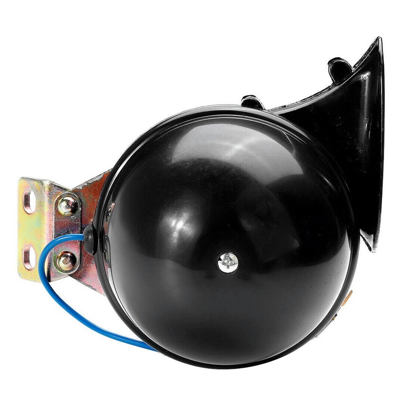 350db 12v elektrisk bull air horn super højt rasende universal bil motor lastbil sort