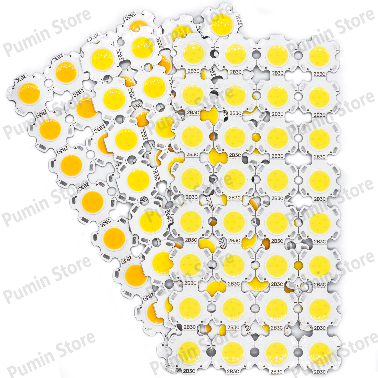 10/20/50pcs LED puce phare perle 3W/5W/7W/10W blanc neutre en forme d'étoile Tube lumière projecteur Source de lumière accessoires