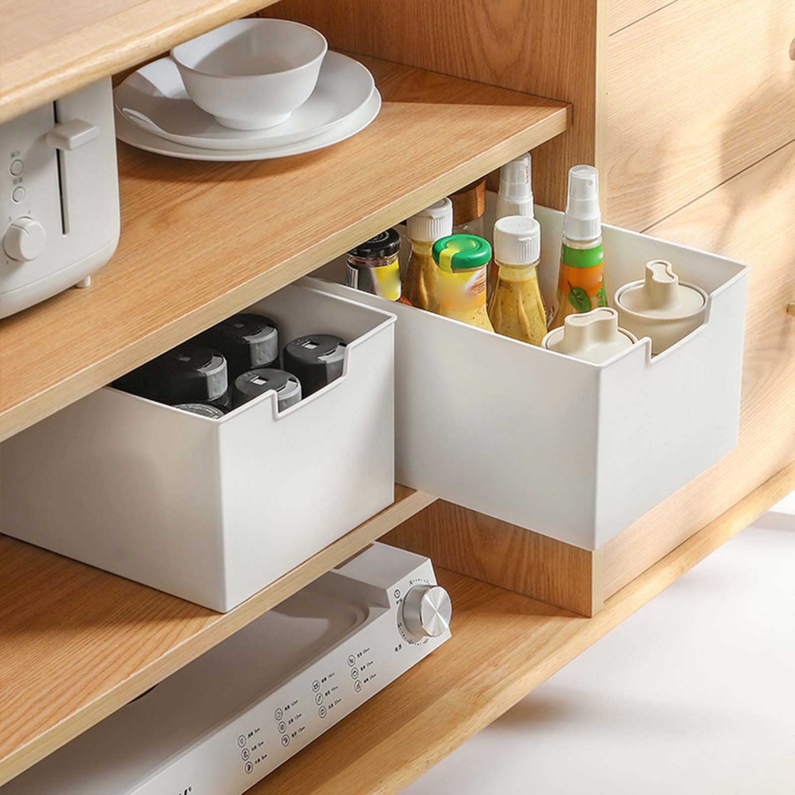 Organisateur d'armoire extractible, tiroir coulissant, étagères de rangement, robuste, grande capacité, Organization de rangement de placard pour le salon