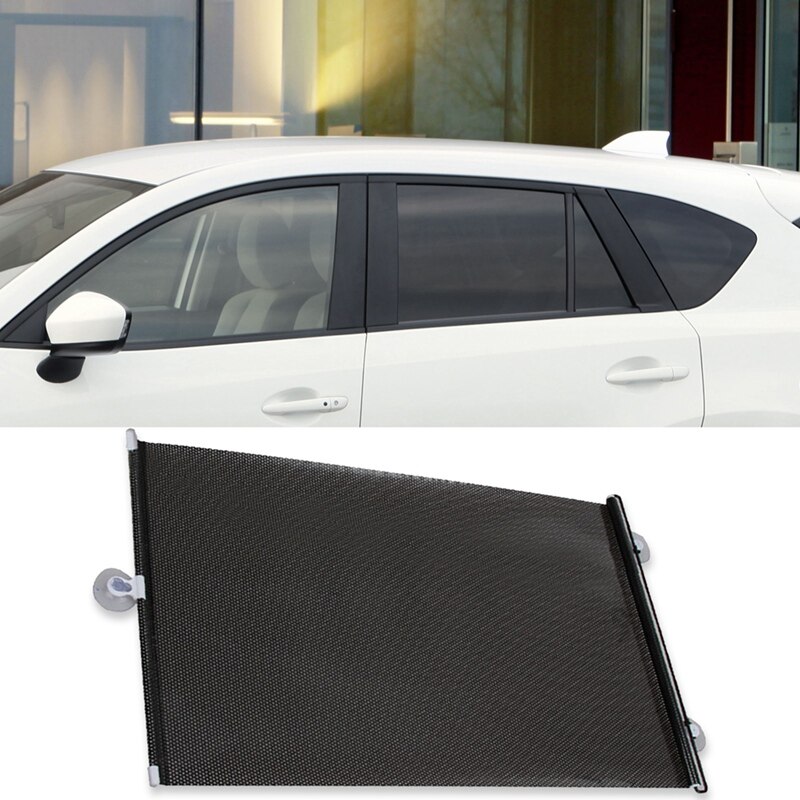 Cubierta retráctil automática para parabrisas de coche, cortina de protección solar, aislamiento térmico Anti-Sol, para verano