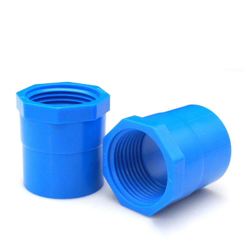 Nuonuowell uttag x invändig gänga lika dia. bsp rak adapter pvc-koppling vattenrörskopplingar slangreparation 2 st-pack: 32mm / Blå