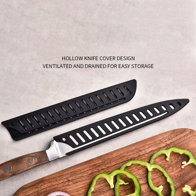 1pcs Black Plastic Kitchen Knife Blade Protector Cover For 3.5-10 Inches Knife Cover