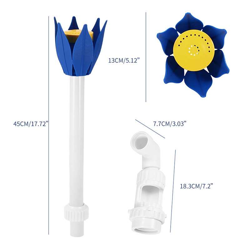 Zwembad Accessoires Lotus Hoofd Fontein Vijver Fontein Nozzles Verstelbare Waterval Sproeiers Lotus Bloemen Zwembad Water Jet
