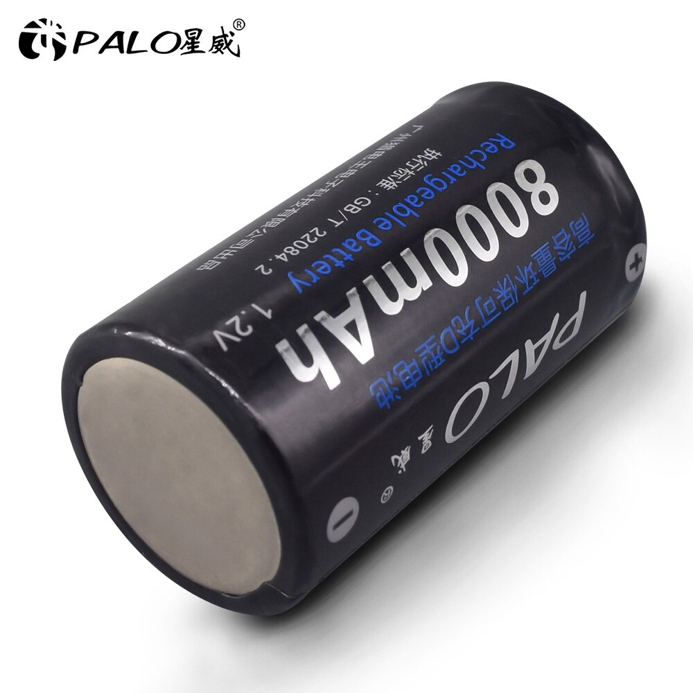 1-8pcs 1.2V ni-mh D size rechargeable battery D battery 8000mAh nimh high capacity current batteries