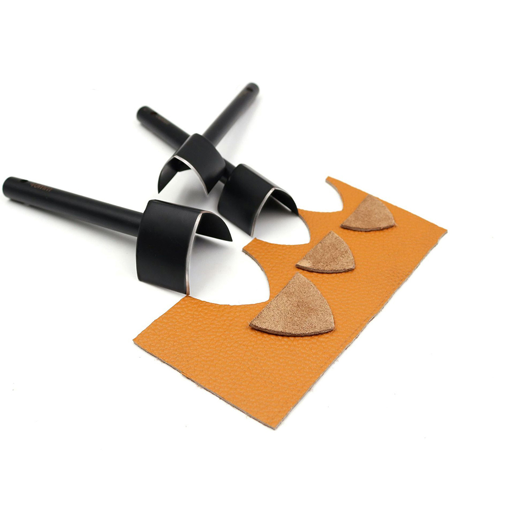 V Shape Cutter Punch Leather Belt End Cutter Leather Craft Tools for Crafting Strap Belt Wallet DIY Leather Tool