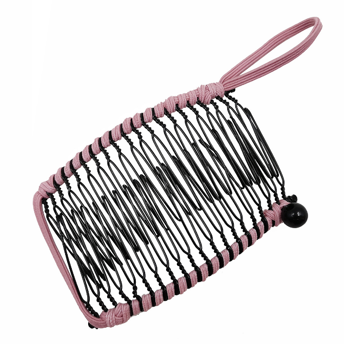 20/30 Zahn Banane Haarspange für dickes lockiges schweres Haar Kämme Vintage Bar Verschluss Haarnadeln Modellierungswerkzeuge Haarschmuck: Rosa