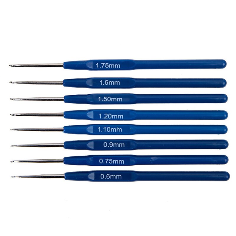 16 Sizes Stainless Steel Crochet Hooks Set Kit Needles Stitches Knitting Weave Craft Yarn Tool Case Set