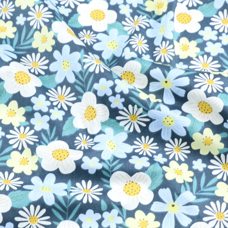 Flower Series Cotton Fabric DIY Sewing Uphostery Craft Suede Fabric Other Fabric Plain Printed 100% Cotton Piece Warp Woven: xlby527