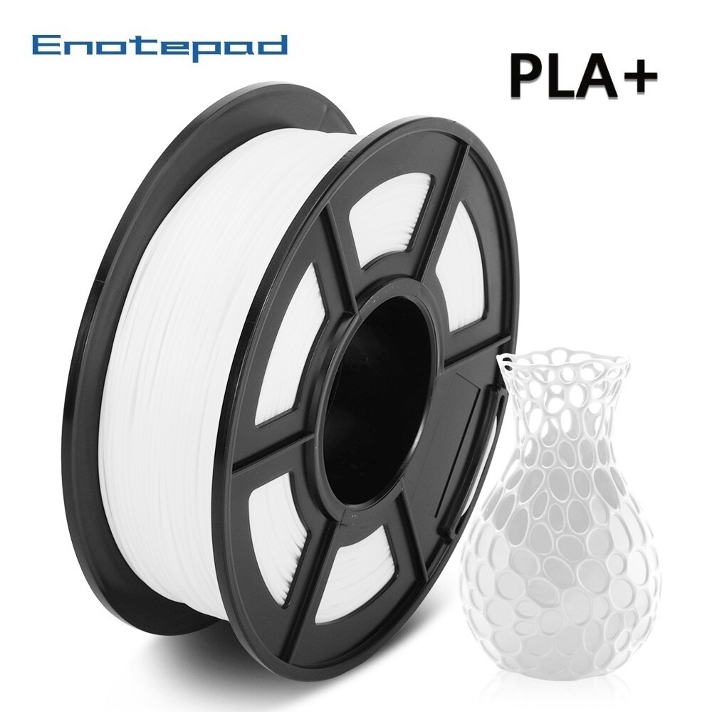 Enotepad 3D Printer Filament Pla +/Pla 1.75Mm 2.2 Lbs 1Kg Spool 3D Afdrukken Materiaal Voor 3D printers En 3D Pennen: PLAPLUS-WT-1KG